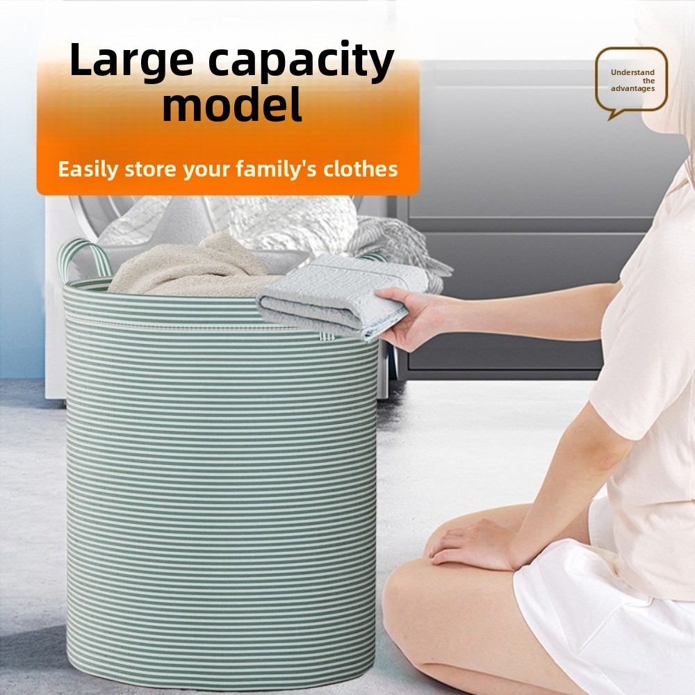 Laundry - Cesto de Ropa Plegable de Algodón