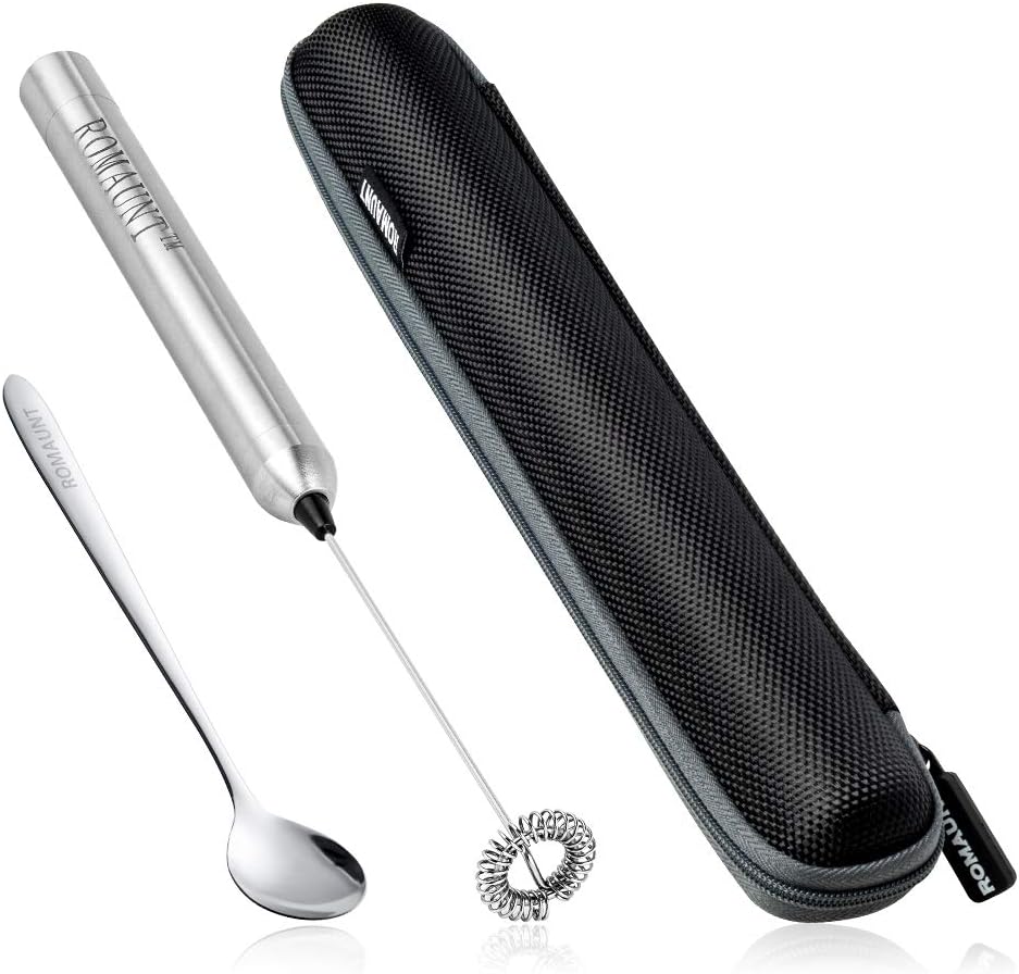 Electric Milk Frother Handheld - Espumador de Leche Eléctrico Portátil, Funciona