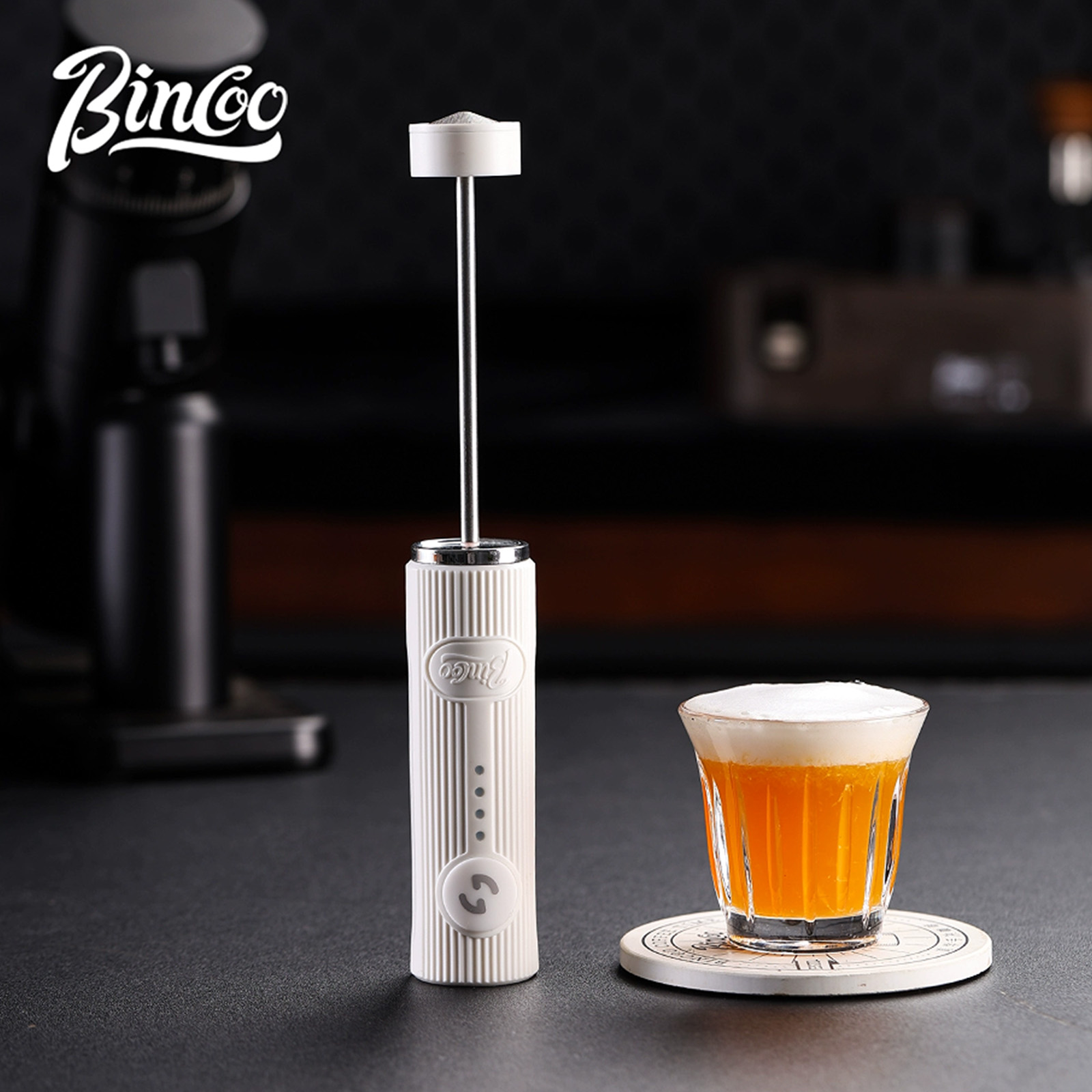 Electric Milk Frother Handheld - Bincoo nuevo Espumador de leche batidor