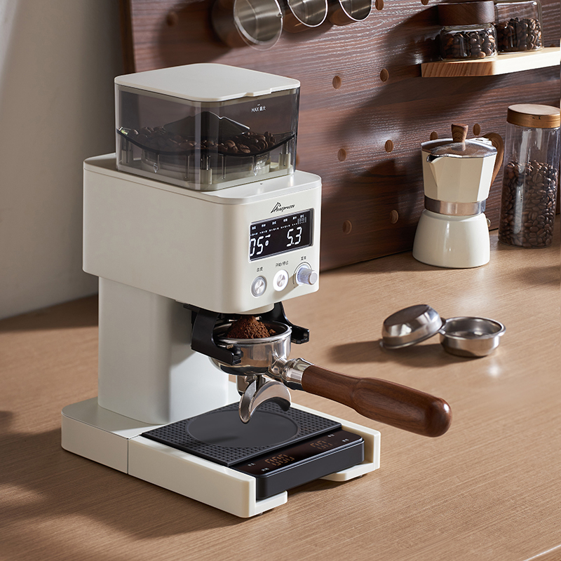Coffee Bean Grinder Electric - Molinillo de café eléctrico, rebaba ajustable,