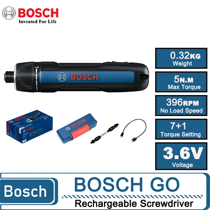 Home Appliances - Destornillador Eléctrico Inalámbrico Bosch GO 3,