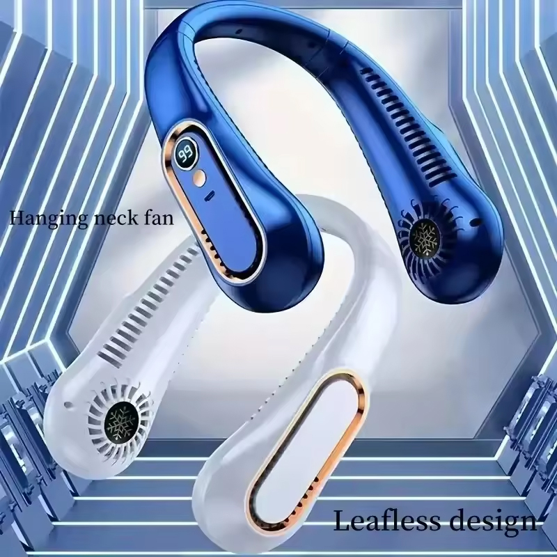 Portable Blender Usb Rechargeable - Ventilador de Cuello con Pantalla Digital,