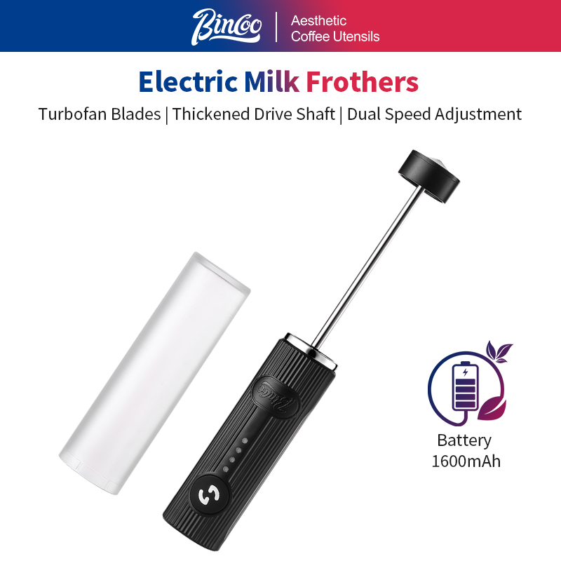 Electric Milk Frother Handheld - BINCOO-espumador de café eléctrico, recargable por