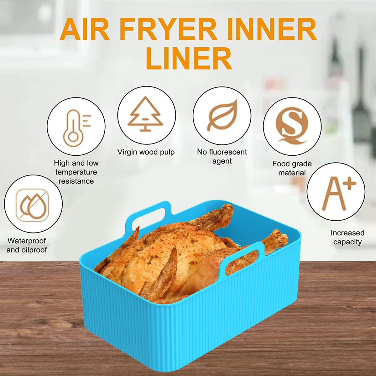 Revestimiento de silicona para - Air Fryer Silicone Pot Liner reseña y precio