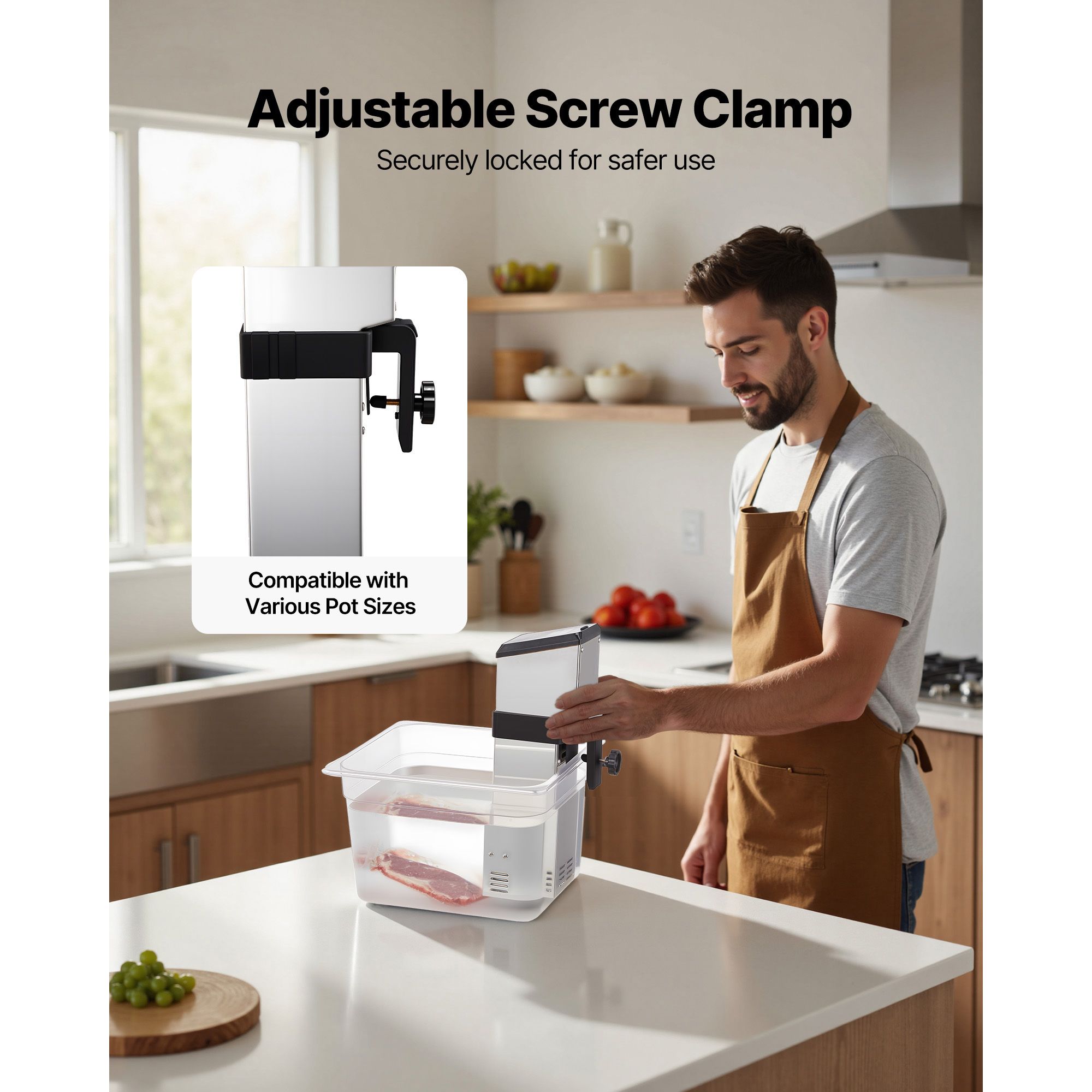 Cocedor Sous Vide de 1500W con - Digital Sous Vide Precision Cooker reseña y precio