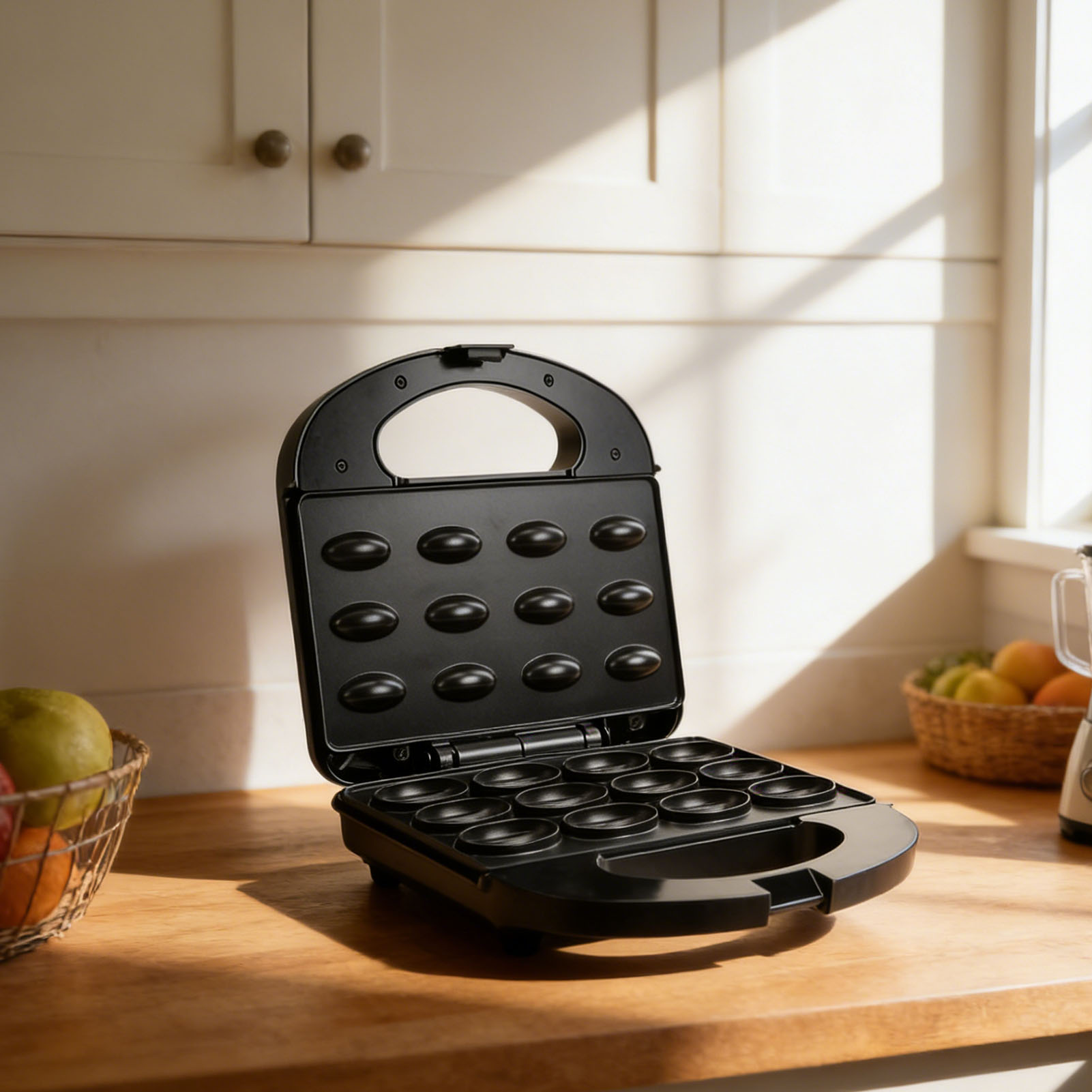 Máquina para hacer 12 galletas - Mini Waffle Maker Machine reseña y precio