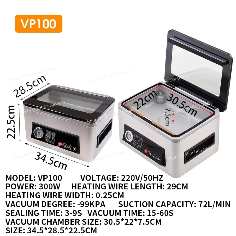 Sellador al vacío de cámara VP - Food Vacuum Sealer Machine reseña y precio