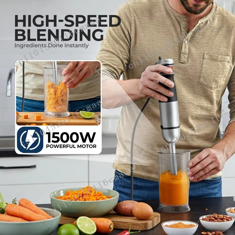 Batidora de Mano 6 en 1 de 120 - Immersion Hand Blender Set reseña y precio