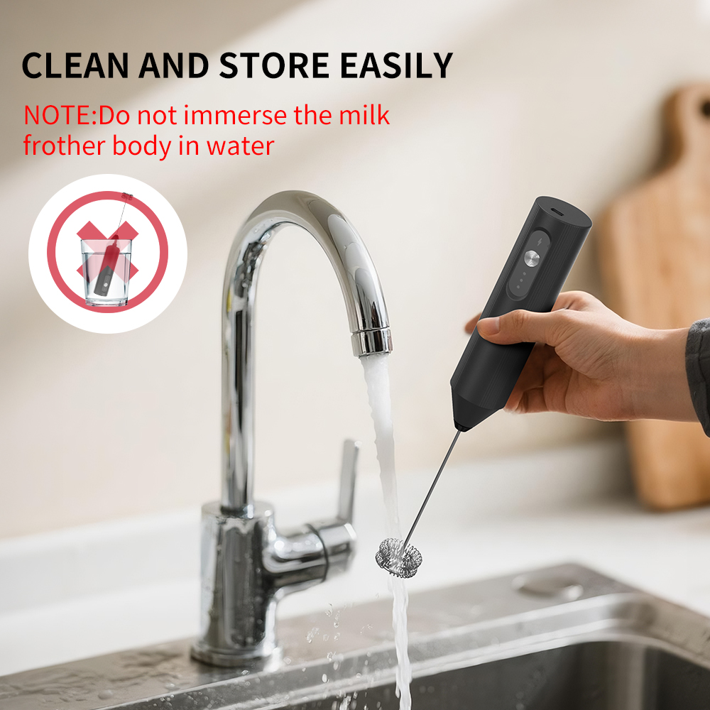 Batidor de leche eléctrico mul - Electric Milk Frother Handheld reseña y precio