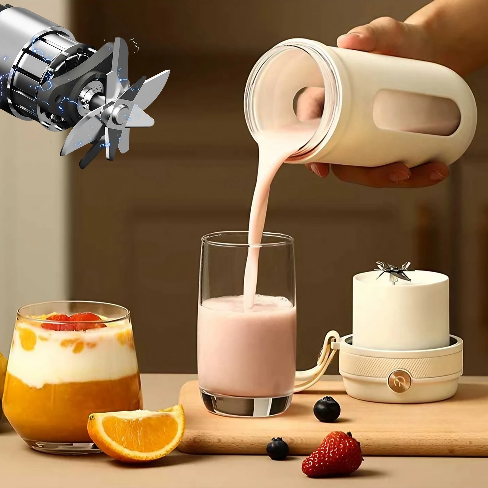 Vaso exprimidor eléctrico reca - Portable Blender Usb Rechargeable reseña y precio