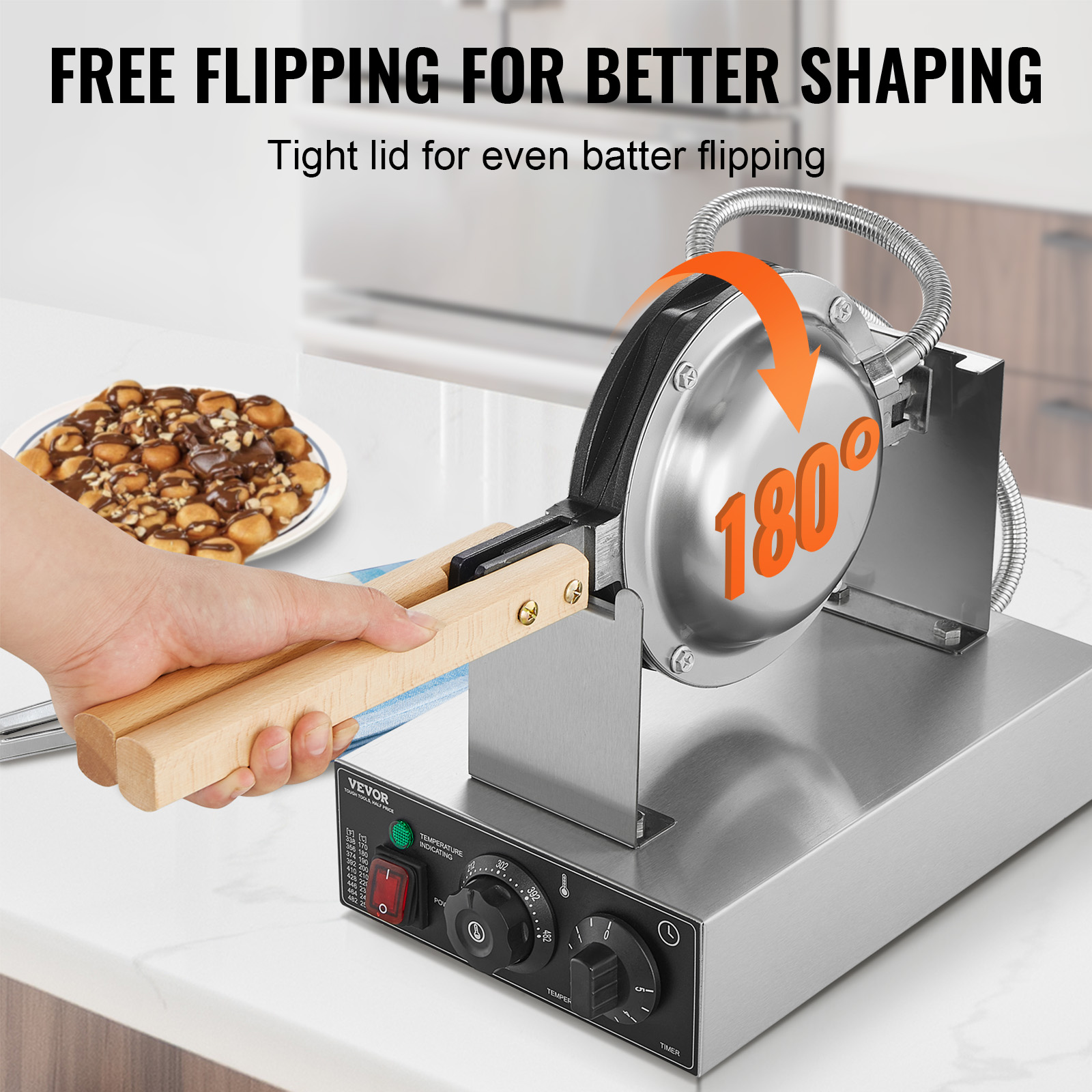 HomeWise-máquina comercial par - Mini Waffle Maker Machine reseña y precio