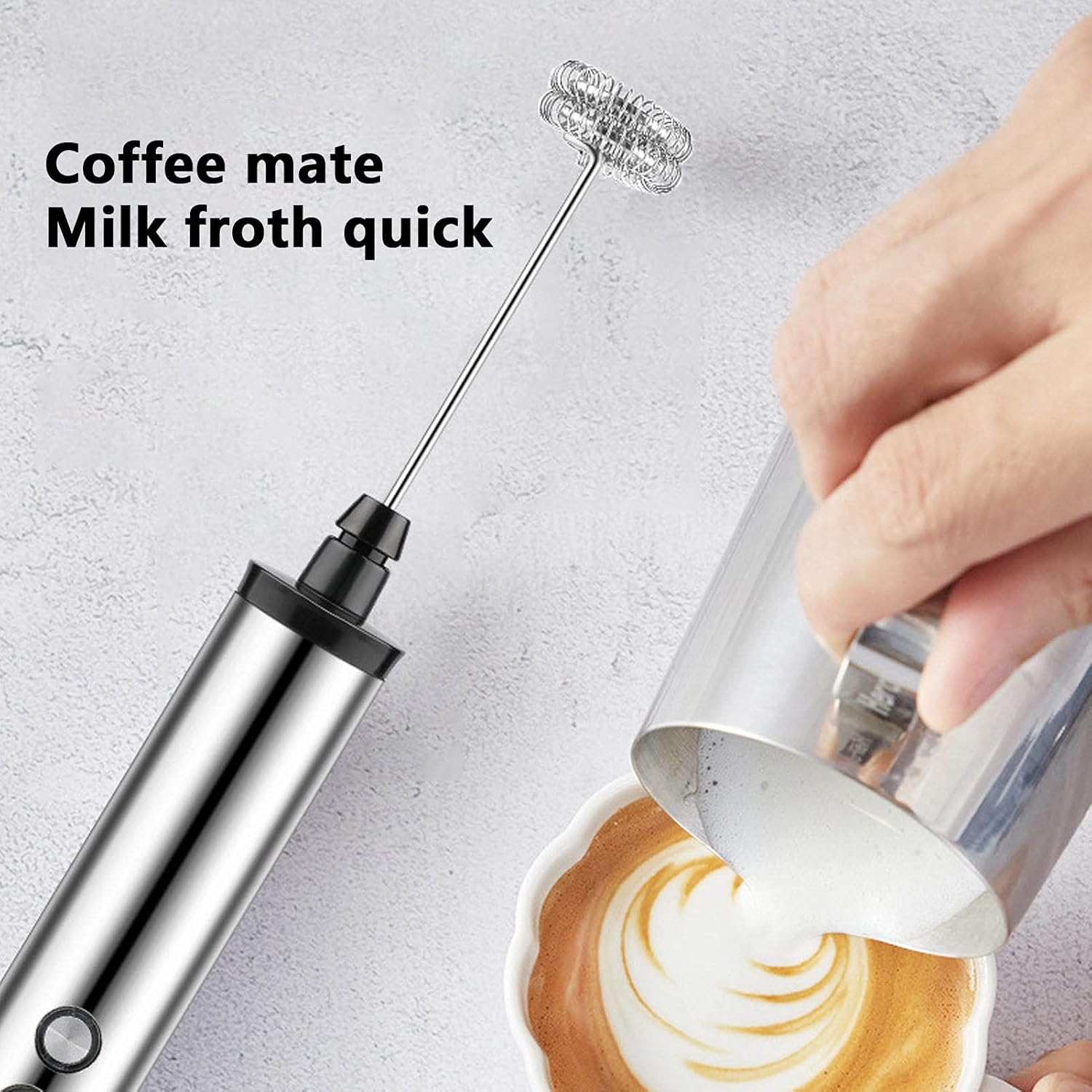 Batidora de Leche Eléctrica de - Electric Milk Frother Handheld reseña y precio