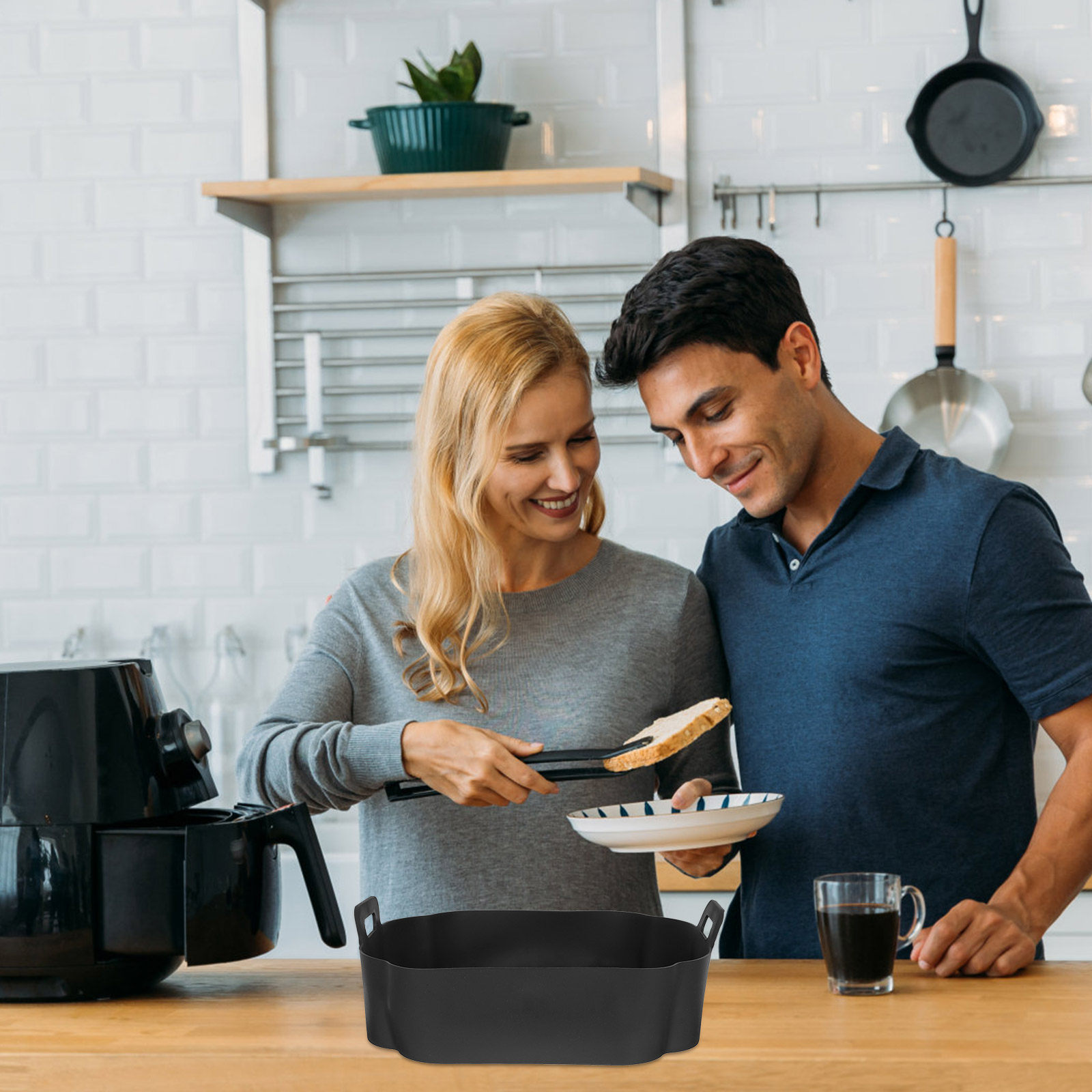 Revestimiento de silicona para - Air Fryer Silicone Pot Liner reseña y precio