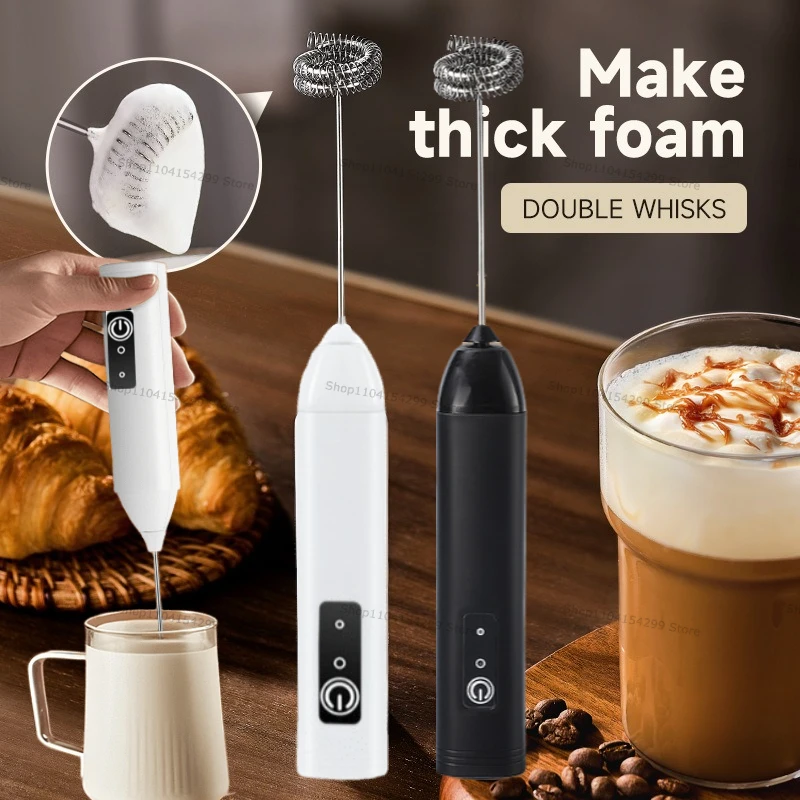 Espumadores de leche inalámbri - Electric Milk Frother Handheld reseña y precio