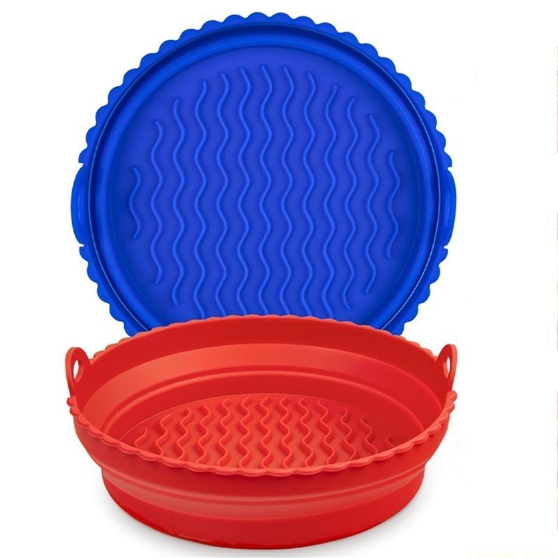 D0AB Paquete 2 ollas con reves - Air Fryer Silicone Pot Liner reseña y precio