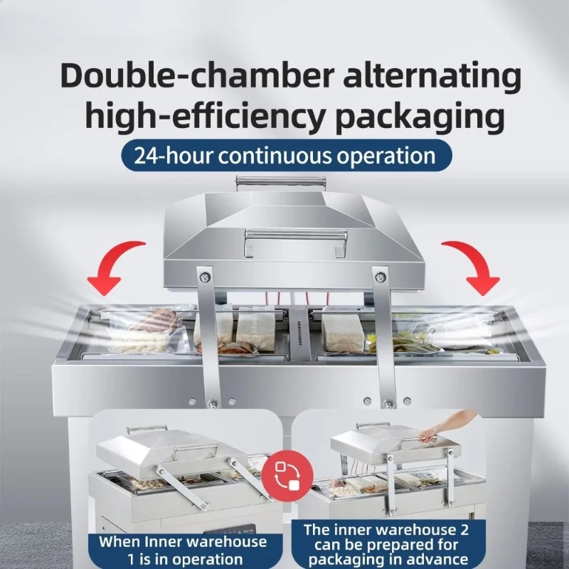 Máquina de Vacío de Doble Cáma - Food Vacuum Sealer Machine reseña y precio