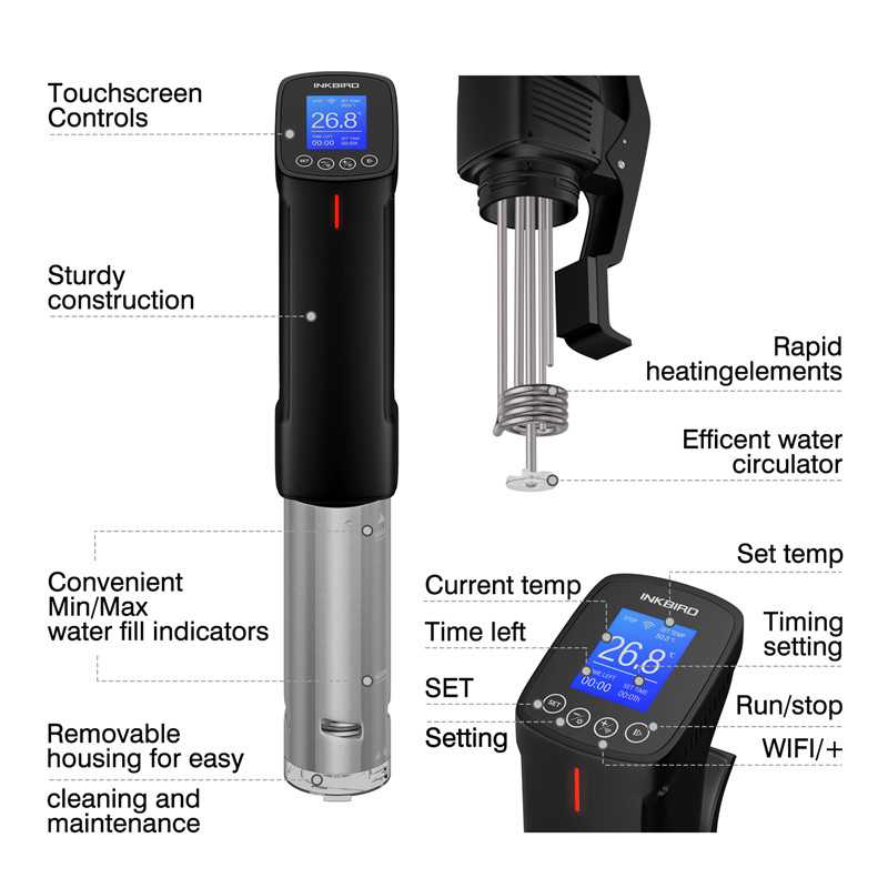 INKBIRD-cocina culinaria Sous  - Digital Sous Vide Precision Cooker reseña y precio
