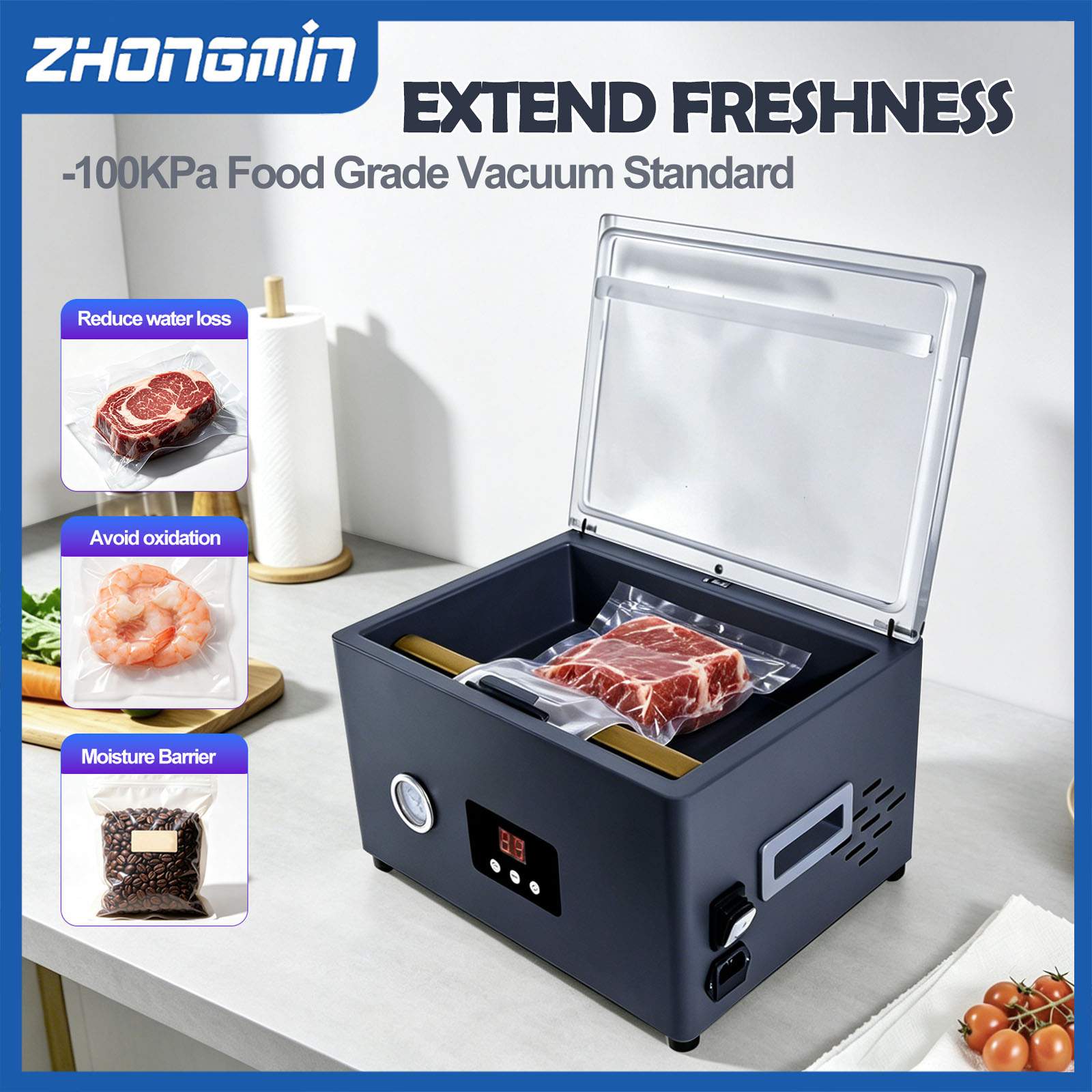 Máquina selladora al vacío par - Food Vacuum Sealer Machine reseña y precio