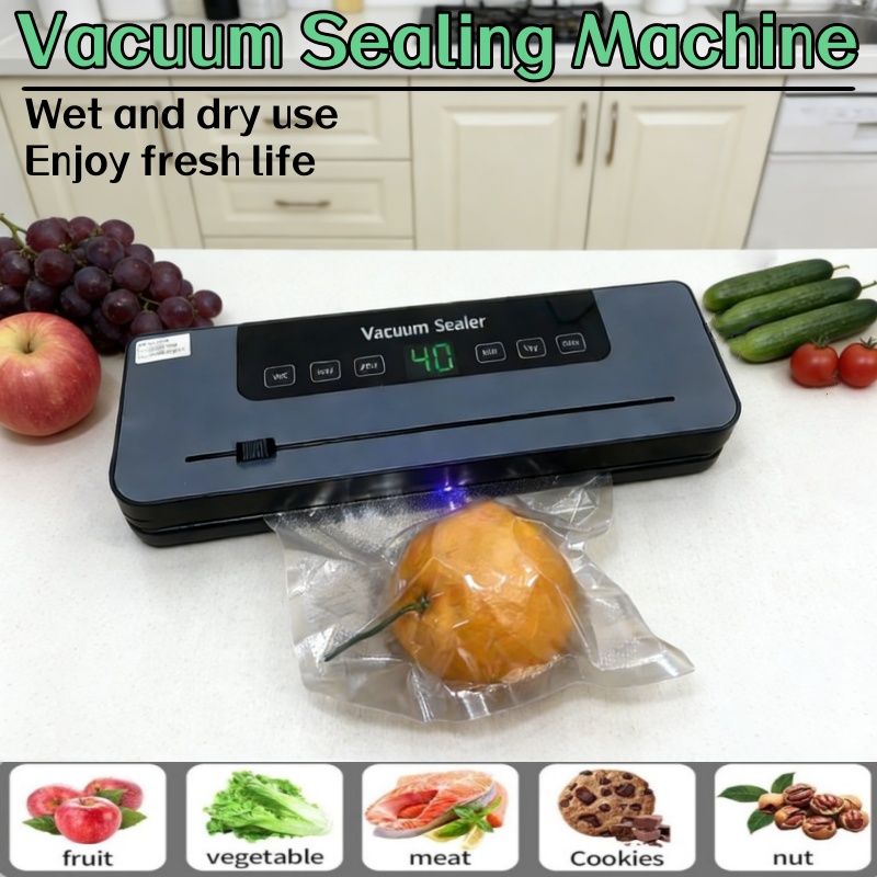 Selladora al Vacío Eléctrica A - Food Vacuum Sealer Machine reseña y precio
