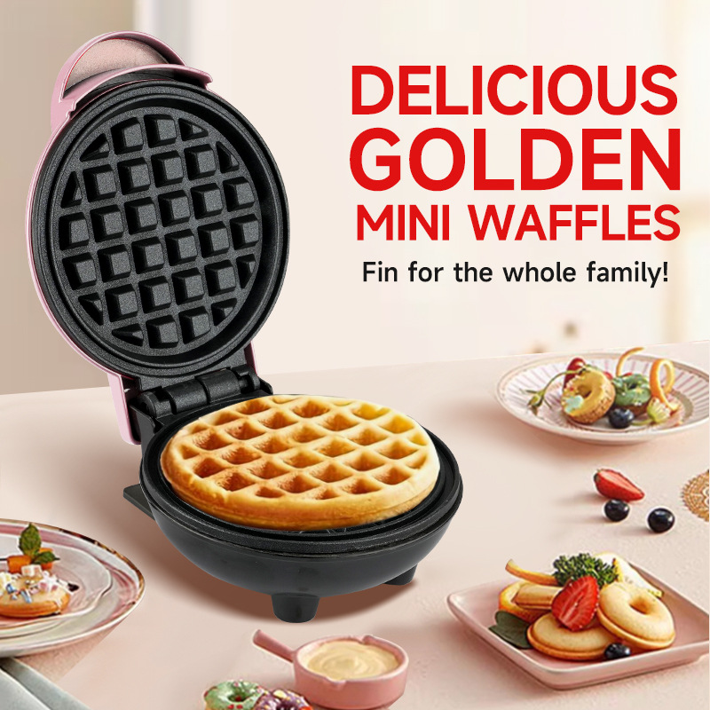 Mini Waflera Eléctrica, Electr - Mini Waffle Maker Machine reseña y precio