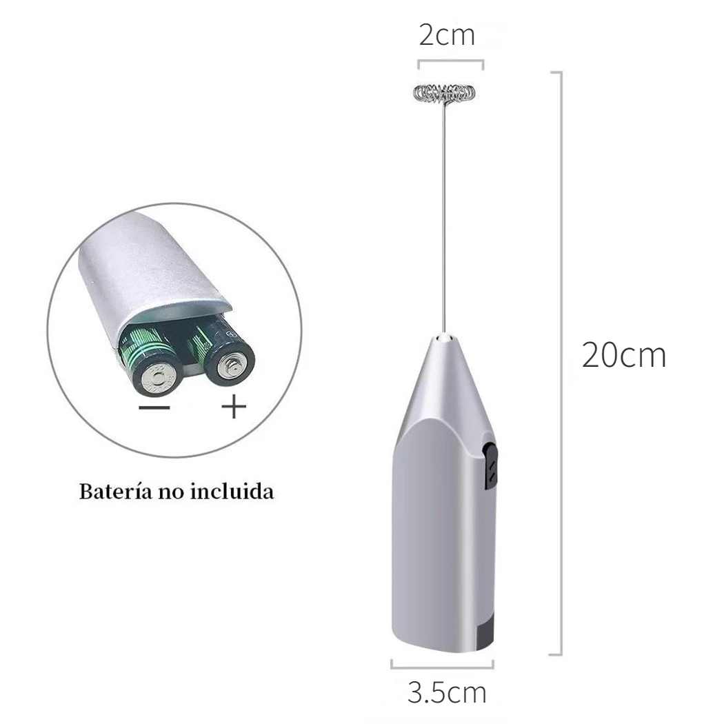 Mini batidor de huevos eléctri - Electric Milk Frother Handheld reseña y precio
