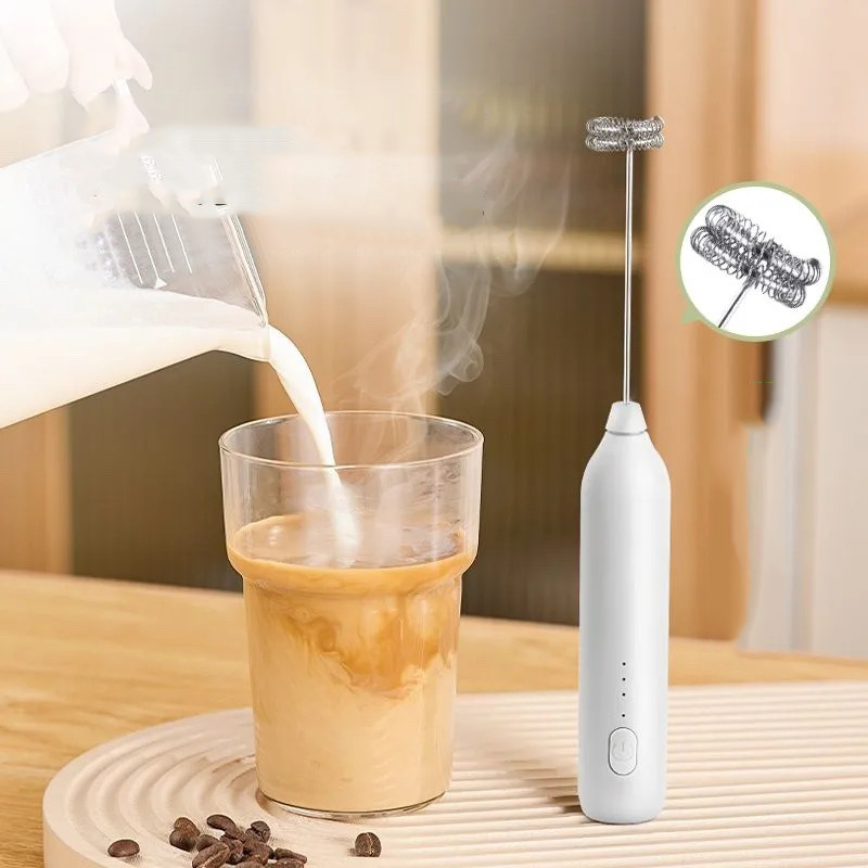 Batidora eléctrica para espuma - Electric Milk Frother Handheld reseña y precio