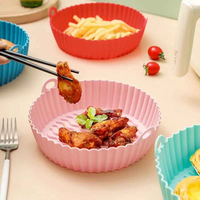 Papel de hornear para freidora - Air Fryer Silicone Pot Liner reseña y precio