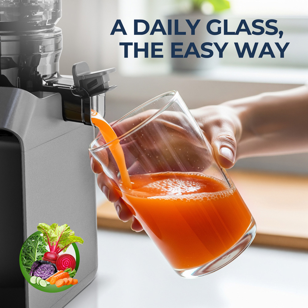 Extractor de Jugos Prensados e - Electric Slow Juicer Cold Press reseña y precio