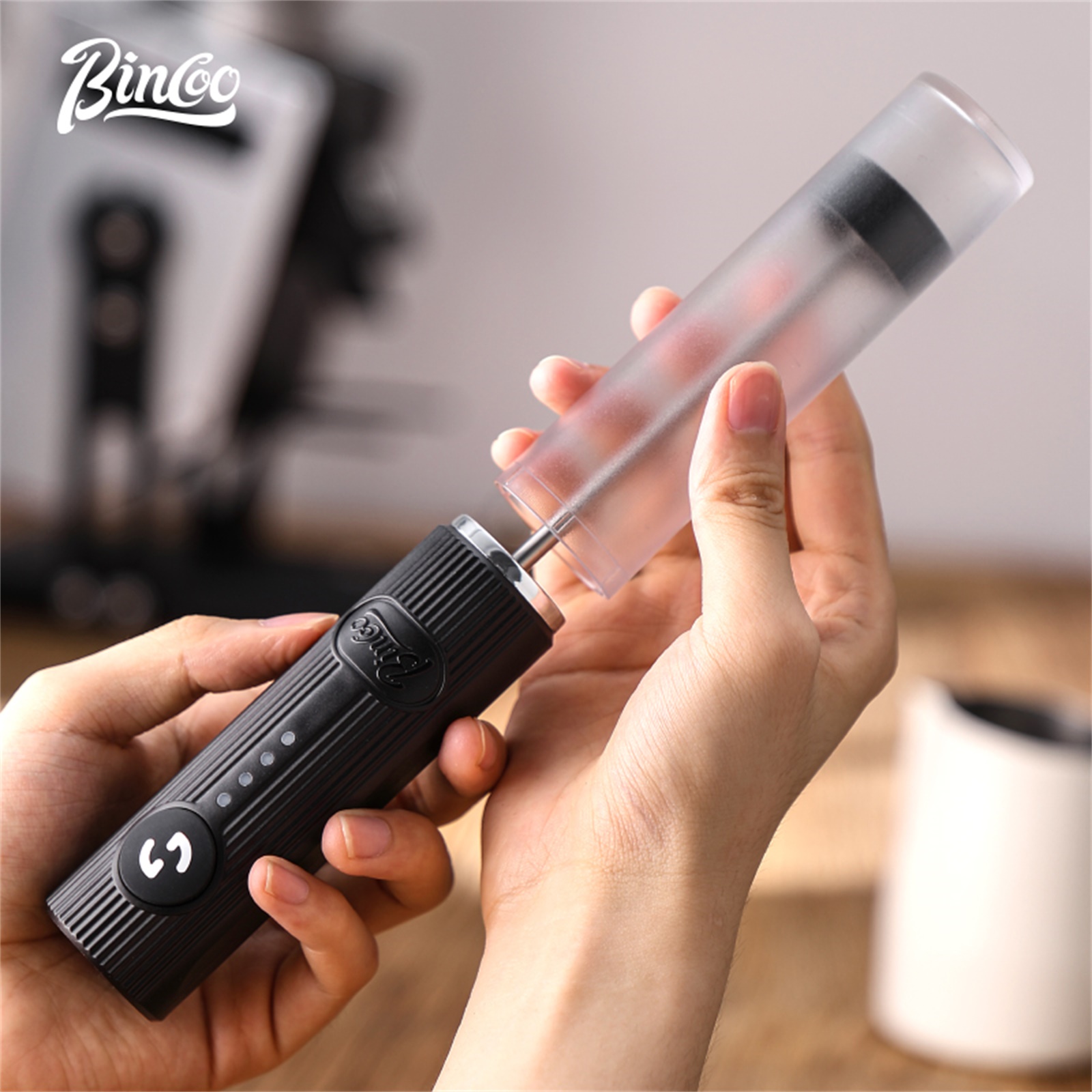 BINCOO-espumador de café eléct - Electric Milk Frother Handheld reseña y precio