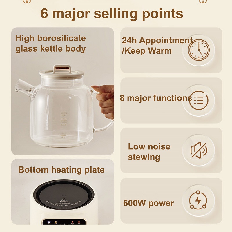 Hervidor Eléctrico Multifunció - Electric Kettle Temperature Control reseña y precio